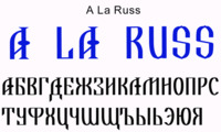 Шрифт A La Russ