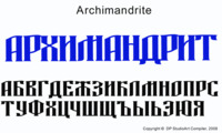 Шрифт Archimandrite