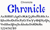 Шрифт Chronicle