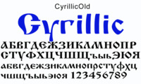 Шрифт Cyrillic Old