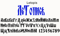 Шрифт Letopis