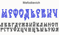 Шрифт Mefodievich
