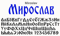 Шрифт Miroslav