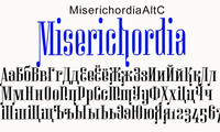 Шрифт Miserichordia