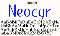 Шрифт Neocyr