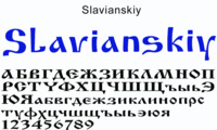 Шрифт Slavianskiy