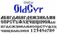 Шрифт OldCyr